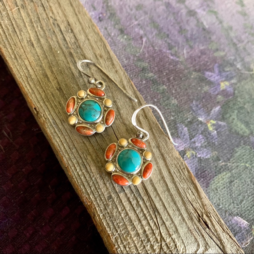Sterling silver and turquoise earrings